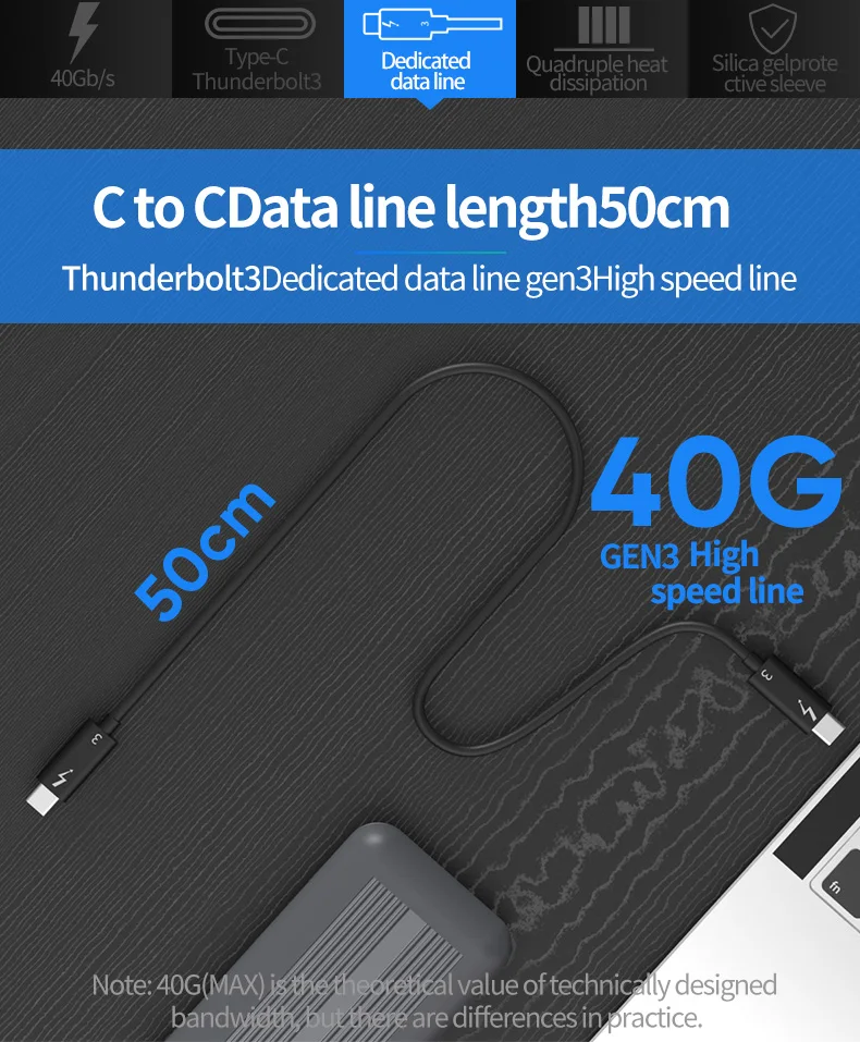 Blueendless thunderbolt 3 m.2 NVME корпус ssd-бокс NVME TYPE-C алюминиевый тип C3.1 USB3.1 M.2 диск PCIe SSD