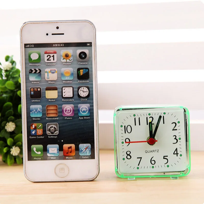 Square Small Bed Alarm Clock Travel Quartz Beep Mini Electronic Cute Creative Bedroom Office Plastic Student Desk Watch Square Small Bed Alarm Clock Travel Quartz Beep Mini Electronic Cute Creative Bedroom Office Plastic Student Desk Watch