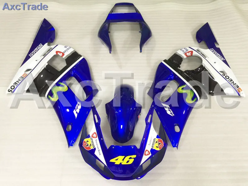 Мотоцикл Обтекатели комплекты для YAMAHA YZF600 и YZF 600 и R6 и YZF-R6 1998-2002 годы 98 - 02 АБС впрыска Обтекателя кузова комплект синий белый Мотоцикл Обтекатели комплекты для YAMAHA YZF600 и YZF 600 и R6 и YZF-R6 1998-2002 годы 98 - 02 АБС впрыска Обтекателя кузова комплект синий белый