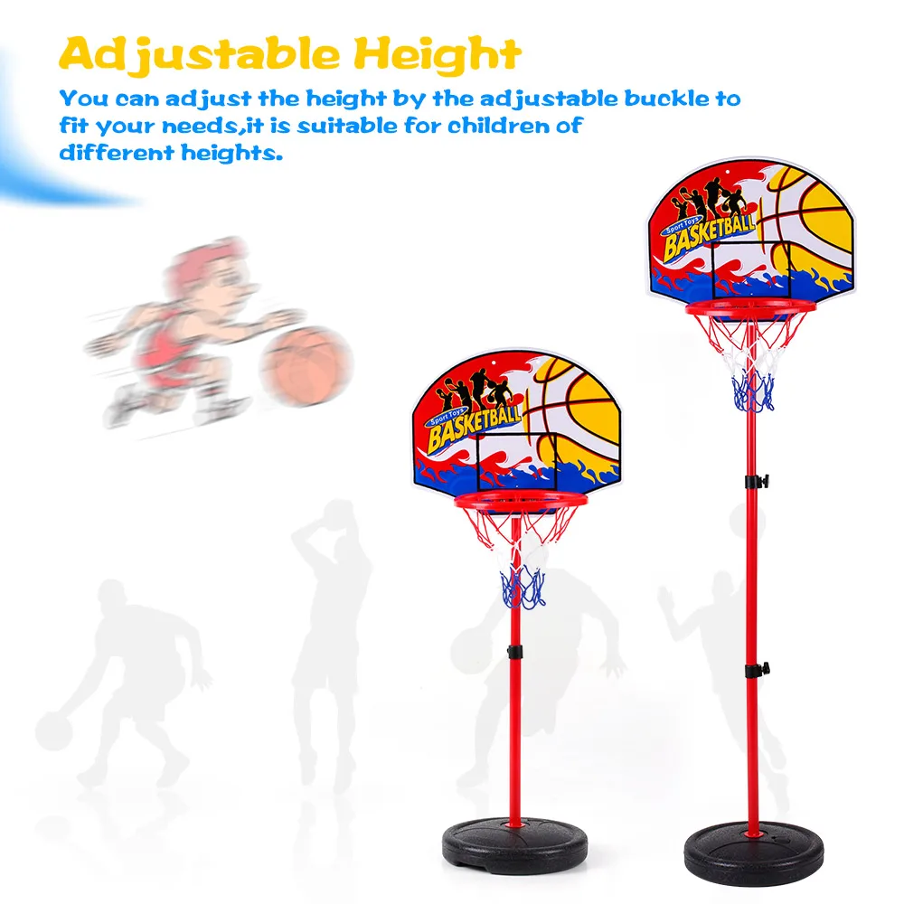 New Basketball Hoop Stand Toy Set Adjustable 49.5 to 109cm in Height