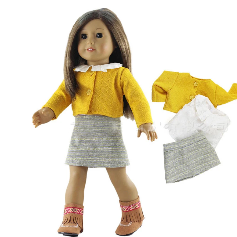 

High quality best selling Doll Clothes Outfit for 18" American Doll Casual Clothes Outfit 18 inch doll clothes