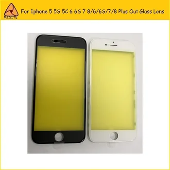 

10PCS/LOT cold press 3 in 1 Front Screen Glass With Frame OCA For iphone 6 6s 6/6s plus 7g 7Plus 8g 8Plus 5 5s 5c repair Parts