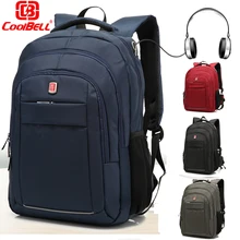 CoolBell Unisex Business Reise Daypack Leichte Rucksack Sport Arbeitstasche BookBag Laptop Rucksack für 15,6 17,3 zoll Notebook