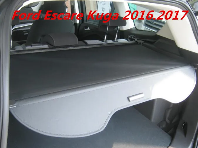 

JINGHANG For Ford Escare Kuga 2016 2017 Car Rear Trunk Security Shield Cargo Cover( Black beige)