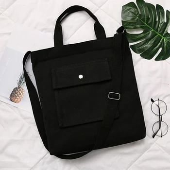 

Fashion Canvas Handbag Fashion Yellow Package Crossbody Bags Purses Casual Handbag For Women Solid Color Shoulder Bags