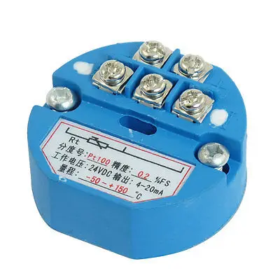 

PT100 Thermocouple Temperature Sensor Transmitter -50-150C DC 24Volt