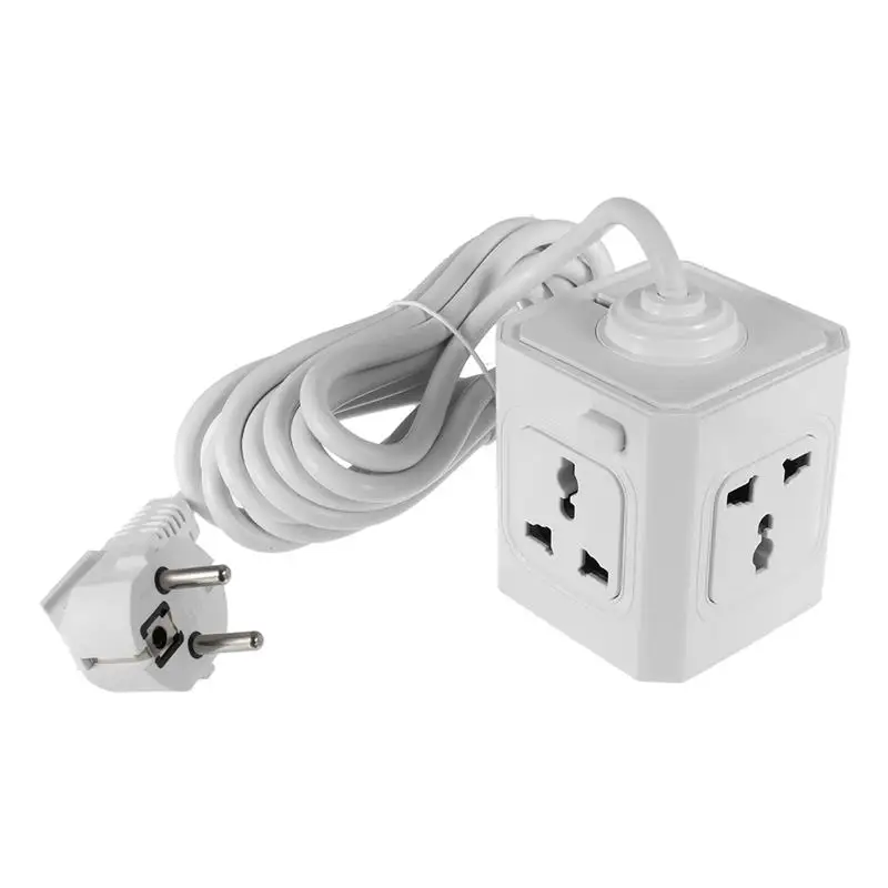 Новая настенная розетка EU/AU/UK/US 5 в 2 1 а с usb портами 4 розетки удлинитель шнур куб|us