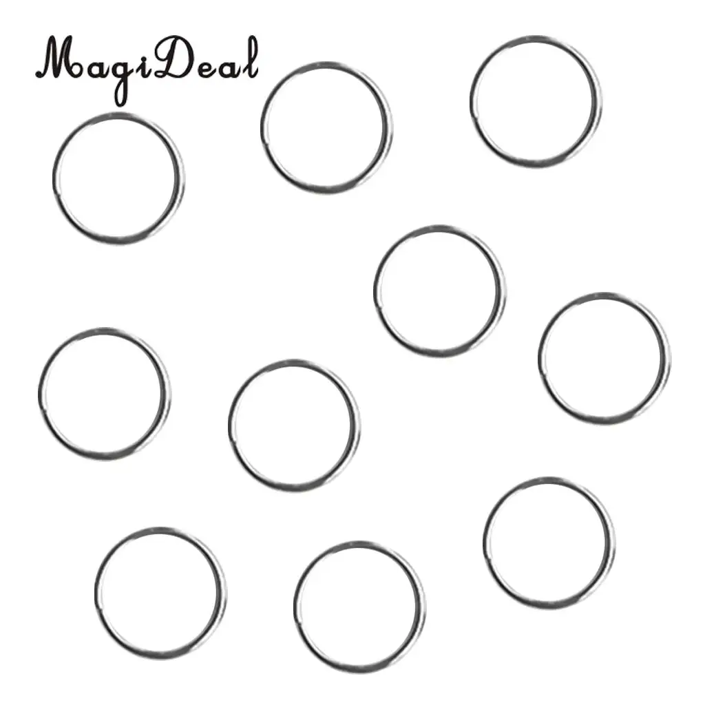 20Pcs/Lot 316 Stainless Steel Underwater Scuba Diving Gear Attachment Split Rings Outdoor Camping Accessories Keyring 22mm+30mm