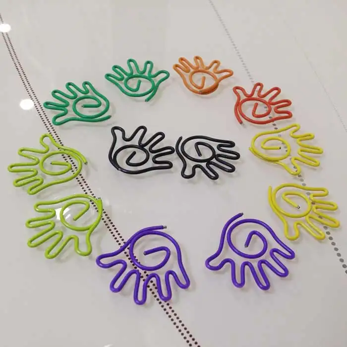 

12pcs/lot Shape Paper Clips Creative Interesting Bookmark Clip Memo Clip Shaped Paper Clips for Office School Home