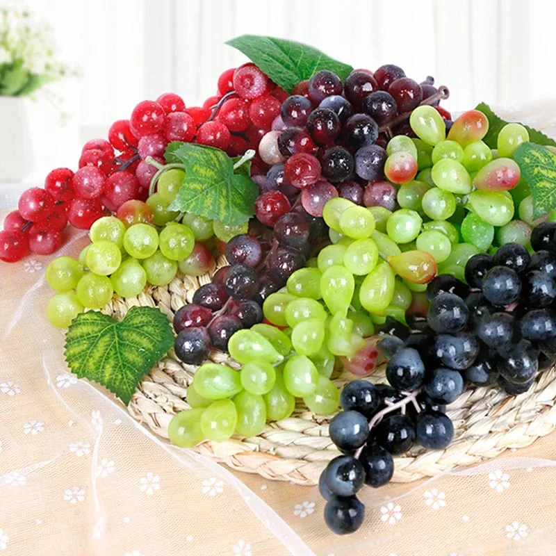Искусственные фрукты, искусственный виноград, сделай сам, пластиковые искусственные фрукты, рождественские украшения для дома, свадьбы, искусственные фрукты