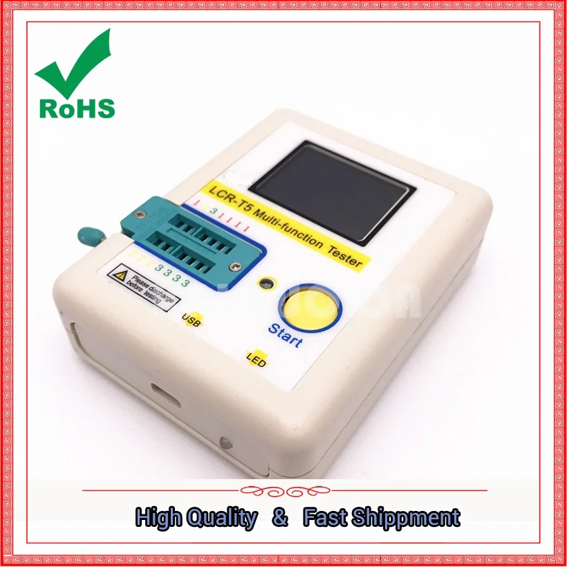 

Transistor tester LCR-T5 finished resistance + capacitor + diode + inductance + ESR + can