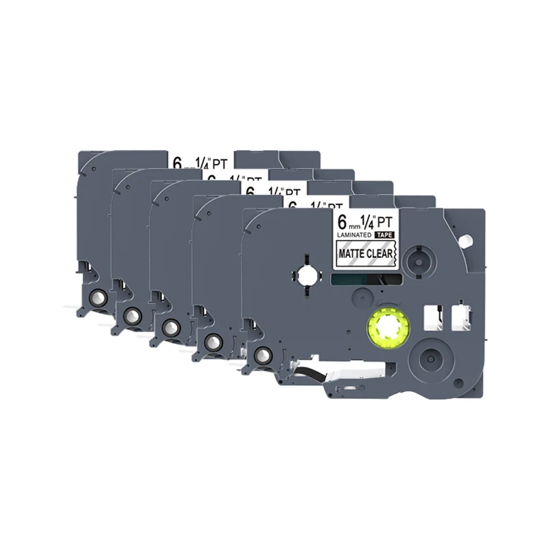 5 шт PUTY 6 мм черный на матовый TZe-M11 tzM11 TZ-M11 Ленточные стикеры совместимый для PT1000 D210 H110 E110 P-Touch принтеры этикеток