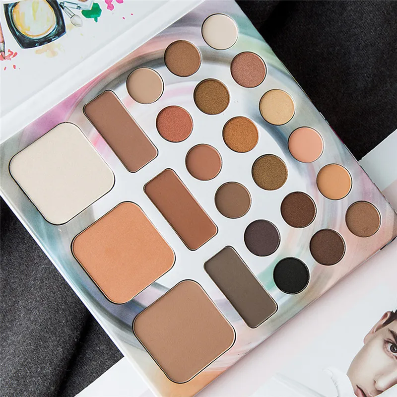 

New Arrival 24 Colors Matte Eyeshadow Shading Power Shimmer Highlighter Power Eye Shadow Palette Cosmetic Maquillajes Para Mujer