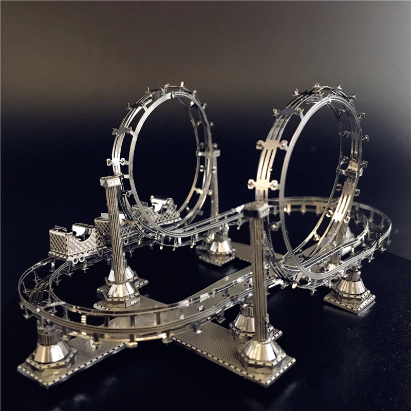 Горки DIY палец 3D металлическая головоломка BuildingModel детская сборка взрослые