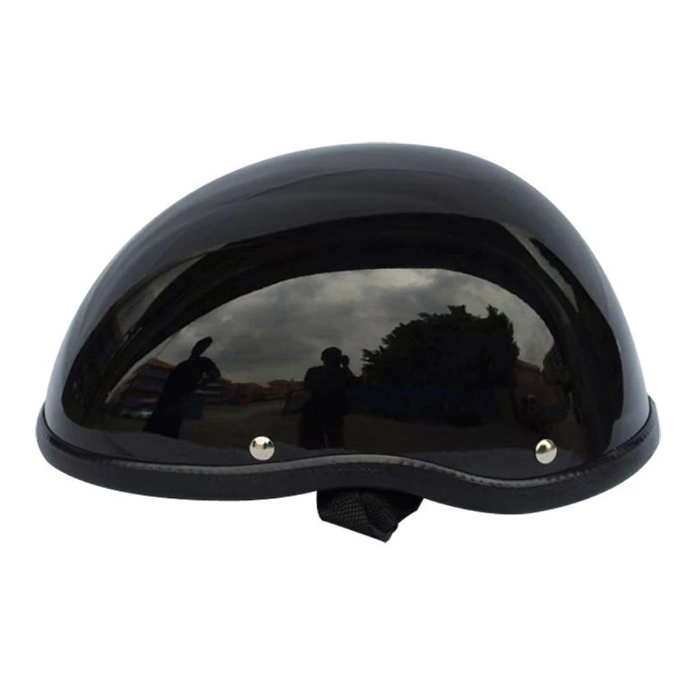 Bright black Мотоцикл открытый шлем дышащая удобная крутая для байкерского крейсера лето - Цвет: Bright black