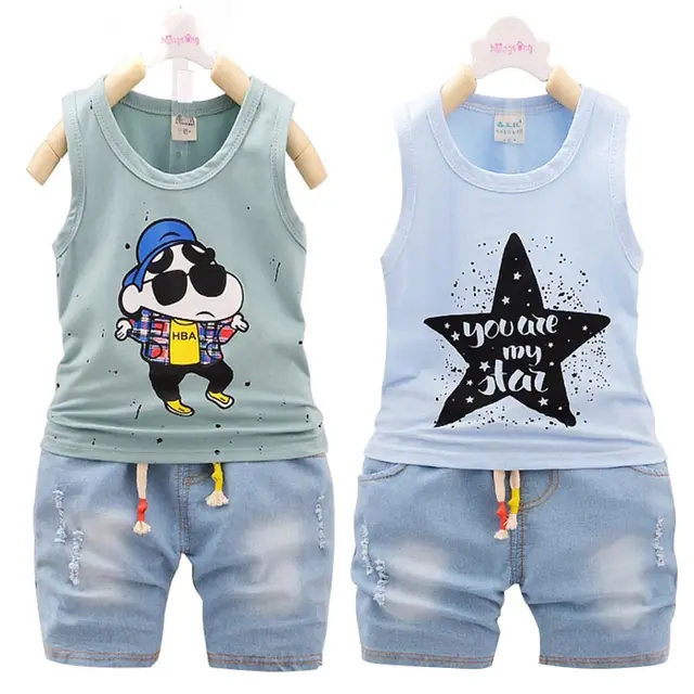 Baby Boy Summer Clothes Set Boutique Little Girls Sets Children Clothing Cotton Tracksuit Kids Suits Sleeveless Baby Boy Summer Clothes Set Boutique Little Girls Sets Children Clothing Cotton Tracksuit Kids Suits Sleeveless