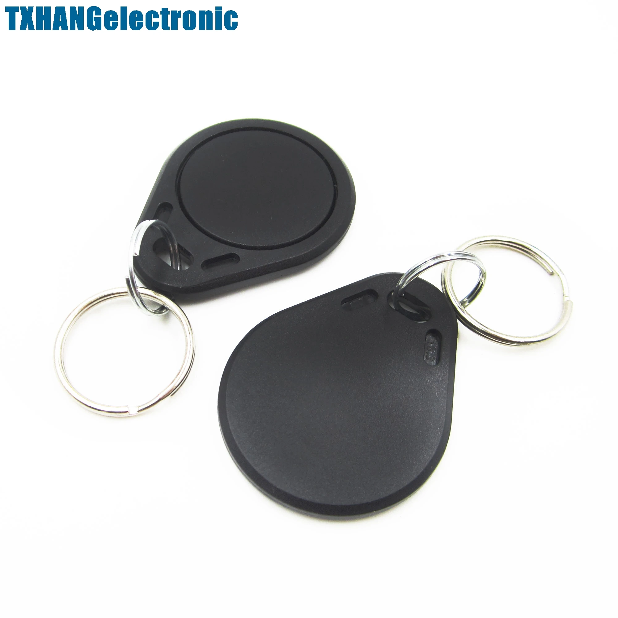 5PCS 13.56MHz Black RFID Sensor Proximity Card IC Key Tags Keyfobs