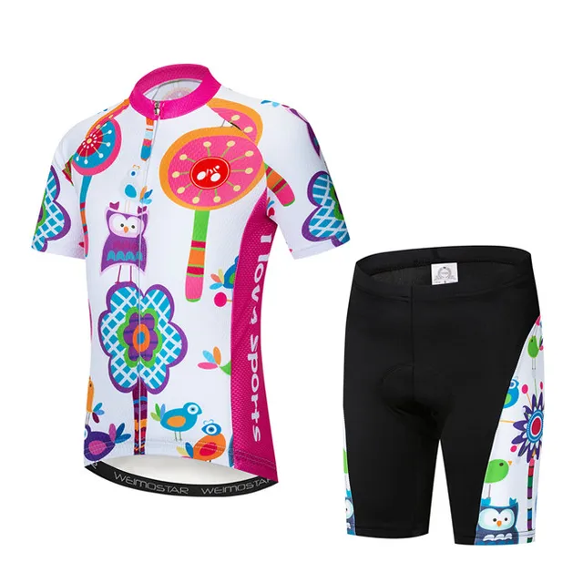 Sports Cycling Jersey kids Bike jersey Shorts set pro Children MTB