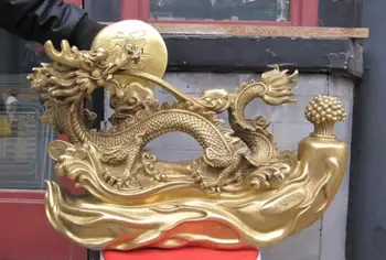 

Sign Brass Copper Feng Shui spit Water blessing Lucky auspicious Dragon Statue