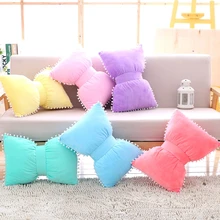 1 шт. большая красочная Корона бант плюшевая подушка домашнее украшение для дивана Детские подушки мягкая плюшевая игрушка Рождественский подарок для девочек