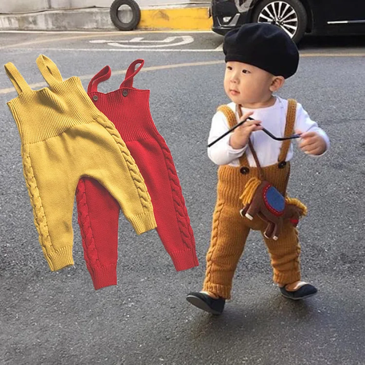INS new autumn jumpsuit for girls kids overalls Children High waist wrapped chest trousers Baby boy candy lovely bodysuit