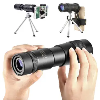 

10-30x30 Portable Waterproof Wide Angle HD Monocular Telescope with Phone Clip