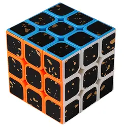 MF8839 Cubing класс всплеск золото 3x3 волшебный куб пазл для Тренировки Мозга Игрушка