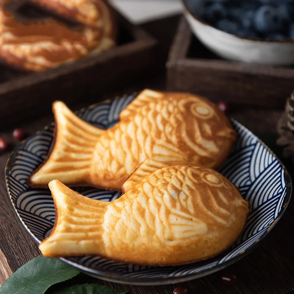 Японский блинница в форме рыбы Жаростойкие формы для вафель сковорода 2 литых домашнего торта инструменты основы para postres украшения торта инструменты кухня