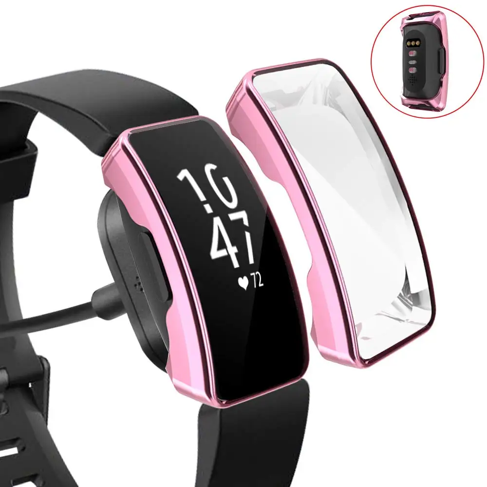 

Soft TPU Case Cover for Fitbit Inspire/Inspire HR All Around Screen Protector Shockproof Shell for Inspire HR Watch Accessories