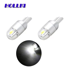 2x W5W LED T10 3030 Car lamps 168 194 Turn Signal License Plate Light Trunk Lamp Clearance Lights Reading lamp 12V White