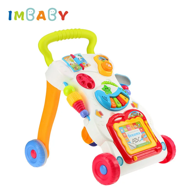 IMBABY многофункциональные детские ходунки с резервуаром для воды игрушка-тележка для ребенка сидя-ходунки для детей обучения ребенка
