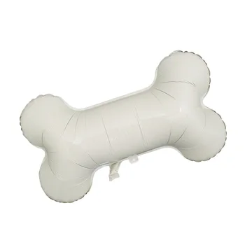 

1PC White Color Bone Shape Foil Balloon Pet Dog Bone Balloons for Birthday Party Decoration Supplies Kids Classic Toys 45x75cm