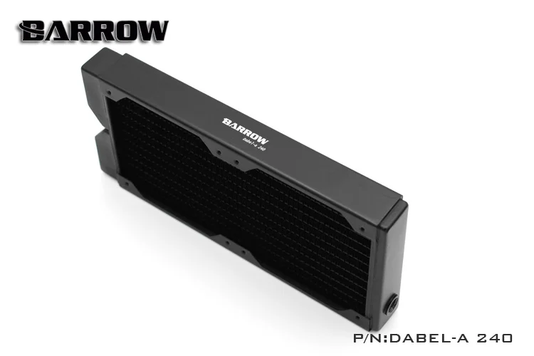 Медный радиатор с водяным охлаждением Barrow Dabel a 240 мм 2х12 см|copper radiator water cooling|water