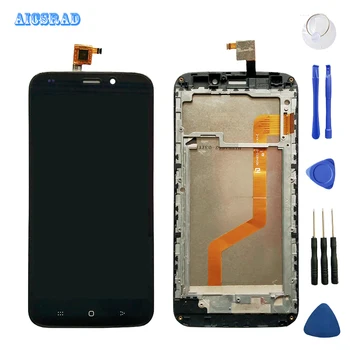 

AICSRAD Digitizer Glass Panel For viumee smart EV6 LCD Display + Touch Screen assembly Replacement with frame EV 6 +tools
