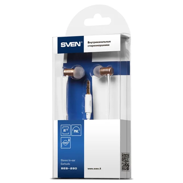 Внутриканальные наушники SVEN SEB-280, золотой