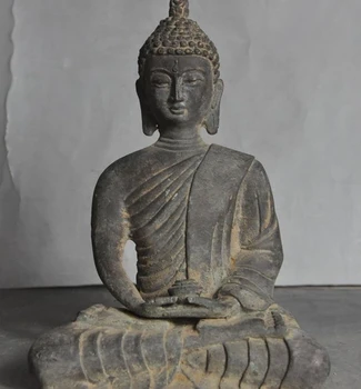 

Old Tibet Buddhism joss pure Bronze Sakyamuni Shakyamuni Medicine Buddha Statue