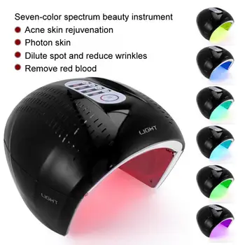 

Face Care 3 Types 7-Color PDT Acne Removal Machine Face LED Light Therapy Skin Rejuvenation Massage Relaxation v