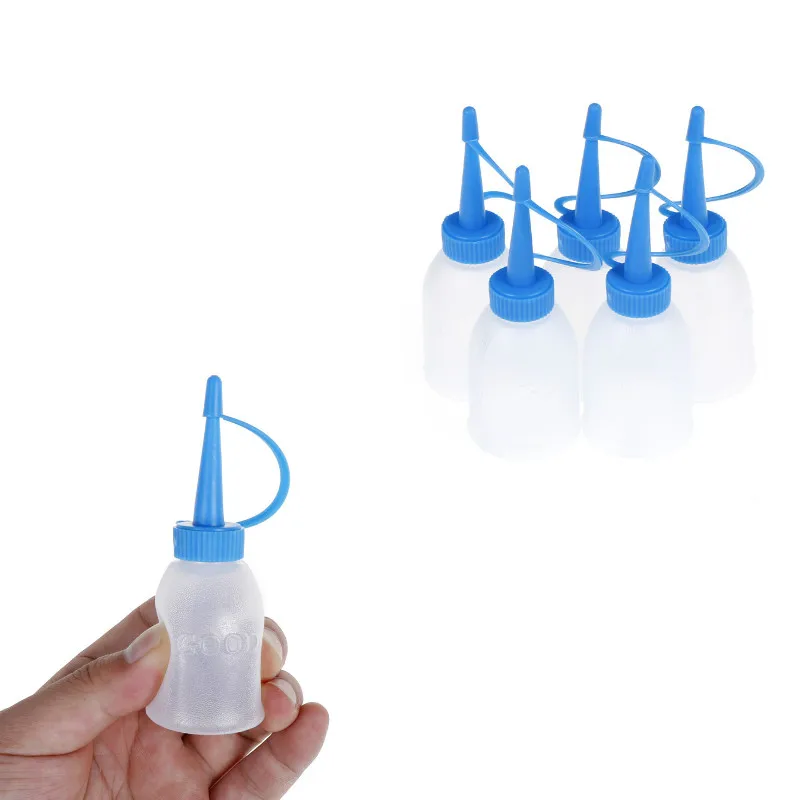 5pcs Industrial Plastic Glue Gel Oil Squeeze Bottle Dispenser 150mlin