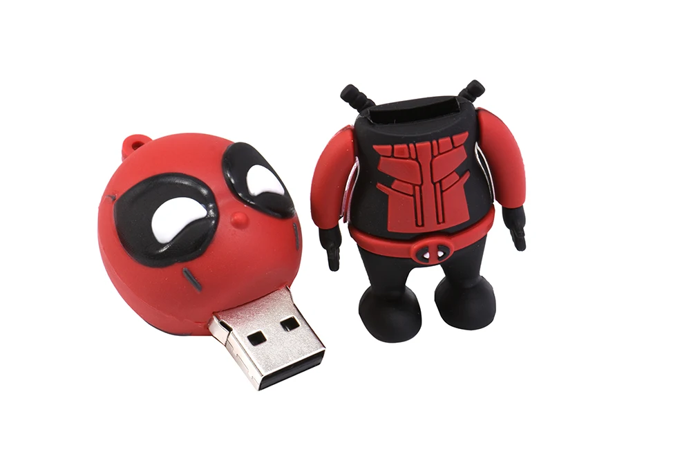 Флеш-диск USB 2,0 с героями мультфильмов, 64 ГБ, флешка супергероя, Халка, Дэдпула, 4 ГБ, 8 ГБ, 16 ГБ, 32 ГБ, карта памяти, диск, креативная игрушка