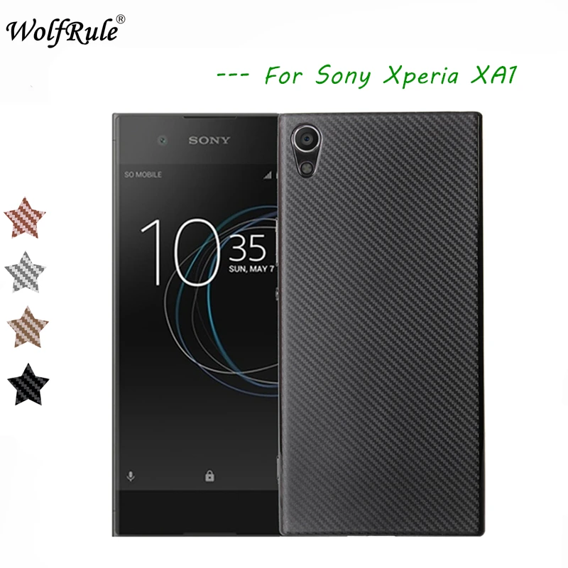 

WolfRule sFor Case Sony Xperia XA1 Cover Luxury Full Protection Carbon Fiber Soft TPU Case For Sony XA1 Case G3112 G3116 Funda