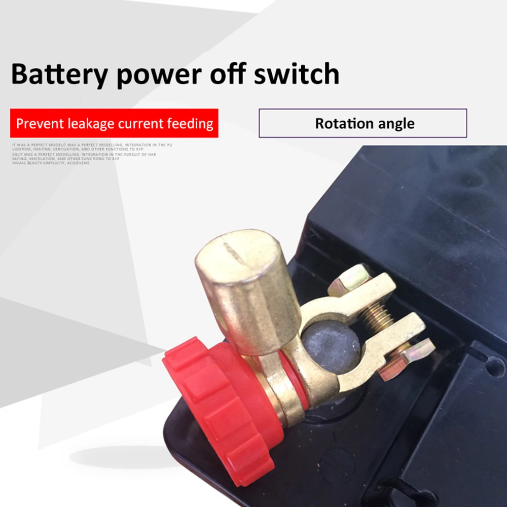 

High Durability Battery Switch Leakage Protection Switch Power Switch Zinc Alloy Car Battery Modification Accessories