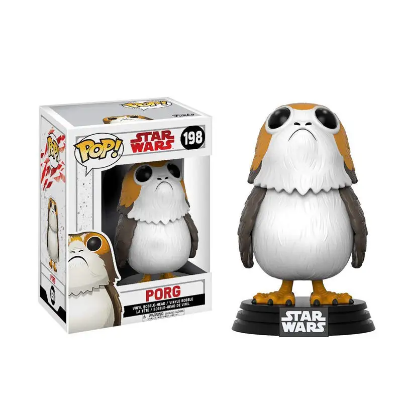 FUNKO POP STAR WARS& PORG, Чубакка, Штурмовик Виниловая фигурка Коллекционная модель игрушки для детей подарок с розничной коробкой - Цвет: with box