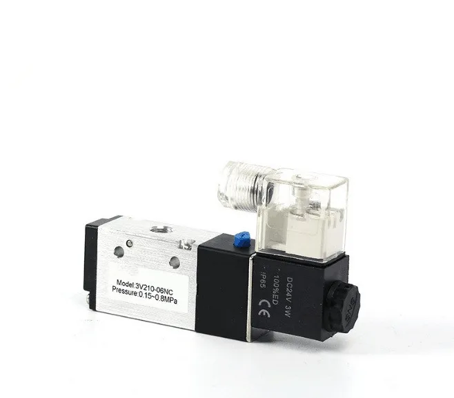 

Free shipping 3 port 2 position pneumatic solenoid valve 3V110/210/310/410 reversing valve Pneumatic solenoid control valve