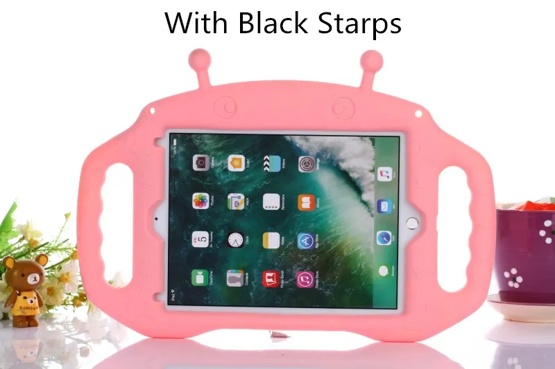 Pink 1 Для ipad mini 4 Дети противоударный Eva стойка из пеноматериала чехол для Apple ipad mini/2/3 с ремешками - Цвет: Pink 1