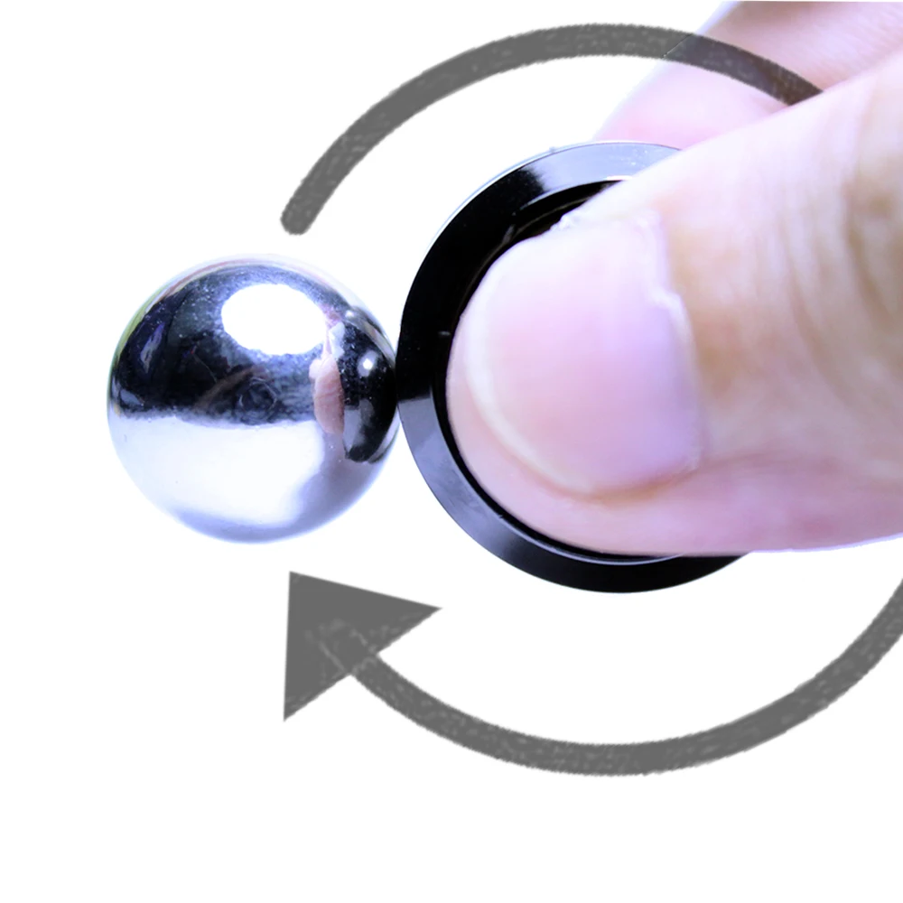2017 New Fidget Hand Spiner Toy Anti Stress Metal Magnetic Fidget Orbiter Spinner Ball Spin as Long as You like Autism EDC Toys