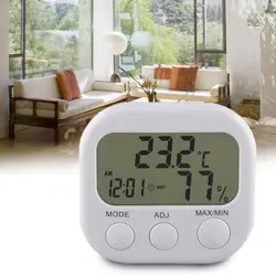 Цифровой термометр для измерения влажности Air температура часы-гигрометр TA638 белый Прямая доставка инструмент ЖК дисплей цифровой Погода