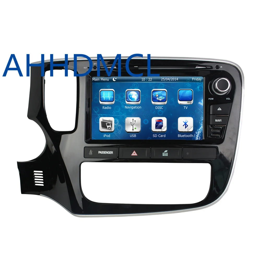 Best AHHDMCL Car Multimedia Player DVD Radio Stereo Audio GPS Navigation For Mitsubishi Outlander 2014 2015 2016 2017 0
