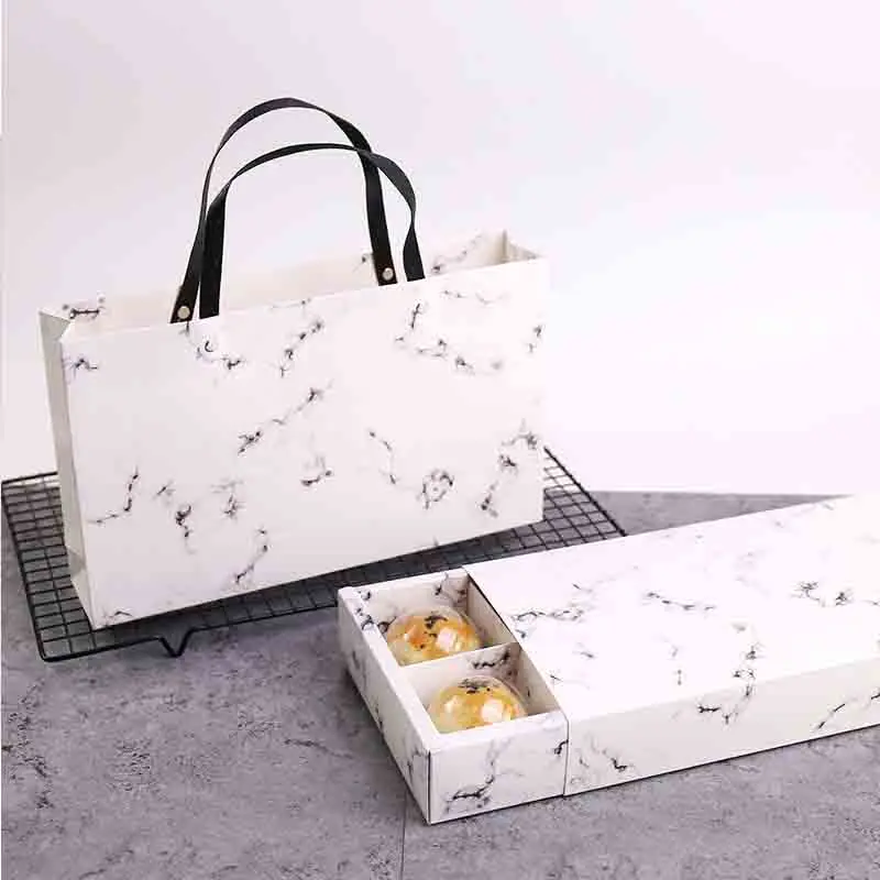 

3 Size Marble Pattern Kraft Paper Bag Festival Gift Bag for Wedding Birthday Party High Quality Bags Party Supplies Wholesale