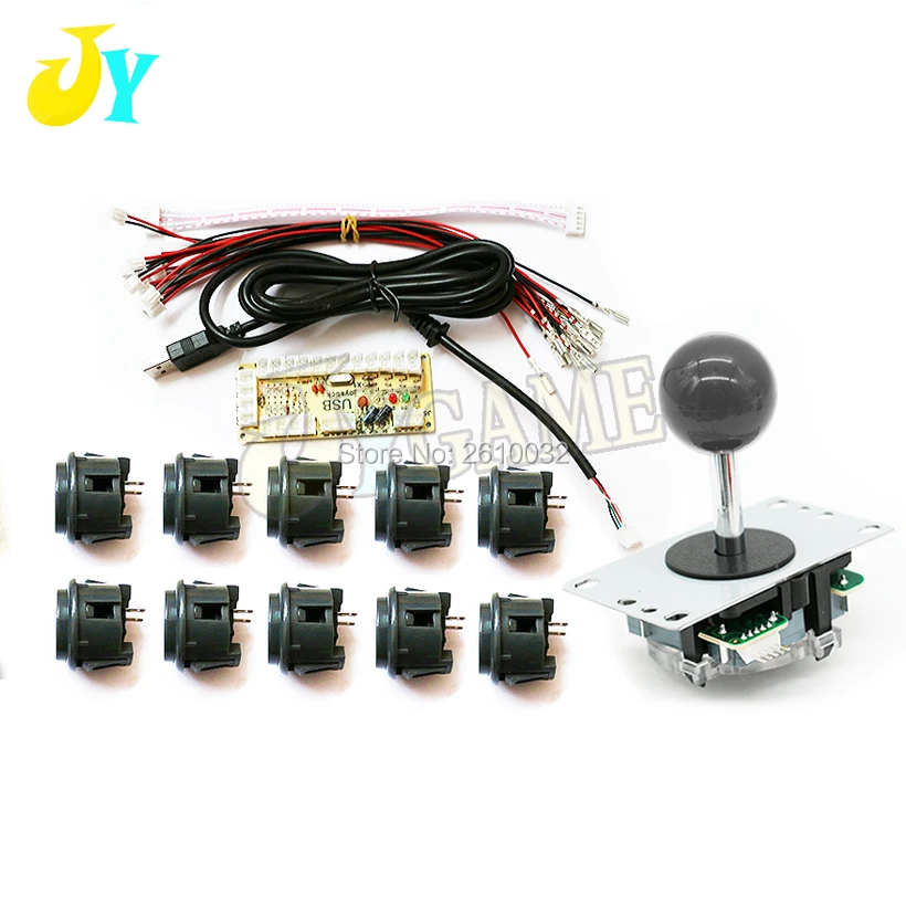 Оранжевый DIY ручка аркадный набор наборы сменная часть USB кабель энкодер доска ПК