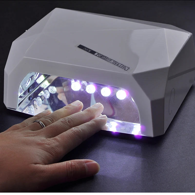Профессиональная УФ лампа для сушки гель лака 36 Вт 8 цветов|uv lamp w|gel nail machinenail dryer |